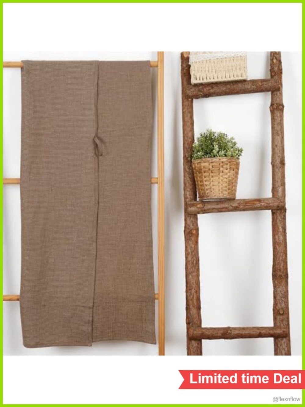 100% Pure Linen Bath Towel Waffle Weave Quick Dry